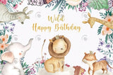 Allenjoy Wild Happy Birthday Party Decoration Backdrop