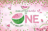 Allenjoy Our Little Sweet Melon Theme Happy Birthday Party Backdrop