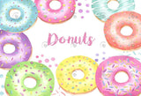 Allenjoy Donuts Birthday Decoration Backdrop