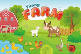 Allenjoy Funny Farm House Happy Birthday Backdrop