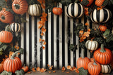 Allenjoy October Pumpkin Leaves Wall Photography Backdrop Gbsx-00914