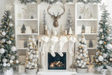 Allenjoy On The Christmas Mantle Photography Backdrop Gbsx-00711