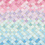 Allenjoy Pastel Mermaid Scales Photography Backdrop GBSX-00013