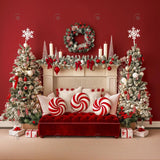 Peppermint Dreams Headboard Photography Backdrop GBSX-99841