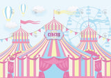 Allenjoy Pink Circus Carnival Photography Backdrop Gbsx-00884