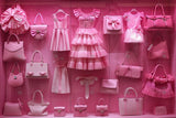 Allenjoy Pink Closet Photography Backdrop Gbsx-00311