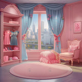 Allenjoy Pink Dolly Bedroom Photography Backdrop Gbsx-00315