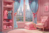 Allenjoy Pink Dolly Bedroom Photography Backdrop Gbsx-00315