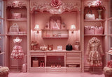 Pink Fashion Doll Room Photography Backdrop GBSX-99858