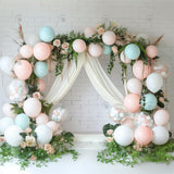 Allenjoy Pink Floral Balloon Photography Backdrop Gbsx-00407