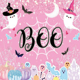 Allenjoy Pink Ghost Birthday Photography Backdrop Gbsx-00261