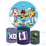 Avatar Adventure Custom Round Backdrop With Plinths AS-DLZ-8479de