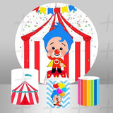 Circus Friends Custom Round Backdrop With Plinths AS-DLZ-bcec87