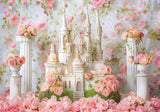 Princess Floral Castle Photography Backdrop GBSX-99868