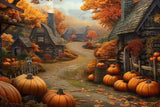 Allenjoy Pumpkin Patch Trail Photography Backdrop Gbsx-00302