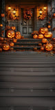 Allenjoy Pumpkin Porch Photography Backdrop Gbsx-00554