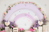 Allenjoy Purple Rainbow Arches Photography Backdrop Gbsx-00479