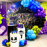 Allenjoy Personalized Custom Round Backdrop With Plinths for Victory Royale Birthday DLZ-0238bb