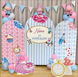 Allenjoy Personalized Custom Arch Covers Set  for Wonderland Fairy Tale Party DLZ-a6771c