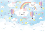 Allenjoy Rainbow Cloud Sky Photography Backdrop Gbsx-00726