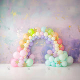 Allenjoy Rainbow Star Balloons Arch Photography Backdrop Gbsx-00460