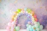 Allenjoy Rainbow Star Balloons Arch Photography Backdrop Gbsx-00460