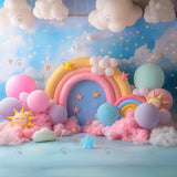 Allenjoy Rainbow Sunshine Cake Smash Photography Backdrop Gbsx-00507
