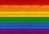 Rainbow Wood Photography Backdrop GBSX-99879