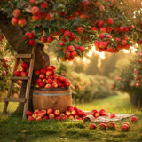 Allenjoy Red Apple Orchard Photography Backdrop GBSX-00122