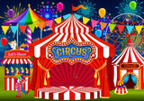 Allenjoy Red Circus Tent Photography Backdrop Gbsx-00839