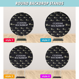 Allenjoy Custom Round Backdrop Fabric Cover | Party Supplies