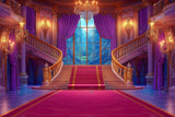 Allenjoy Royal Castle Staircase Photography Backdrop Gbsx-01056