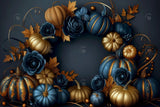 Allenjoy Royal Pumpkin Arch Photography Backdrop Gbsx-00558