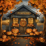 Allenjoy Rustic Pumpkin Patch Photography Backdrop Gbsx-00793