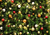 Christmas Tree Balls Photo Backdrop