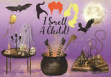 Halloween Witch Sisters Themed Party Backdrop