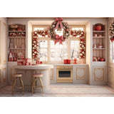 Allenjoy Christmas Kitchen Photography Backdrop Simple Xmas Culinary Photo Background
