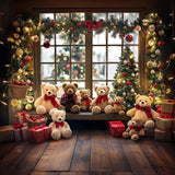 Allenjoy Silent Night Teddy Photography Backdrop Gbsx-00707