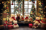 Allenjoy Silent Night Teddy Photography Backdrop Gbsx-00707