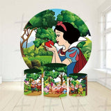 Fairy Tale Princess Custom Round Backdrop With Plinths AS-DLZ-7e629c