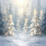 Snowy Winter Scene Photography Backdrop GBSX-99907