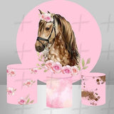 Wild Horse Custom Round Backdrop With Plinths AS-DLZ-a238aa