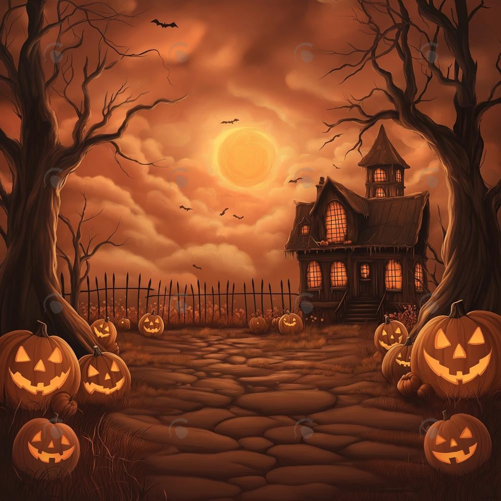 Allenjoy Spirits Of The Haunted House Photography Backdrop Gbsx-01176