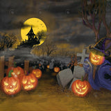 Allenjoy Spooky Graveyard Photography Backdrop Gbsx-00593