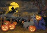 Allenjoy Spooky Graveyard Photography Backdrop Gbsx-00593