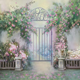 Spring Floral Gate Photography Backdrop GBSX-99913