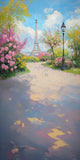 Allenjoy Spring Paris Floral Path Photography Backdrop Gbsx-01298