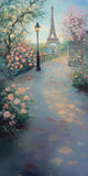 Allenjoy Spring Paris Floral Path Photography Backdrop Gbsx-01299