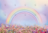 Allenjoy Spring Rainbow Floral Photography Backdrop Gbsx-00680