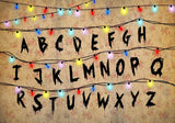 Allenjoy Stranger Alphabet Wall Photography Backdrop Gbsx-00253